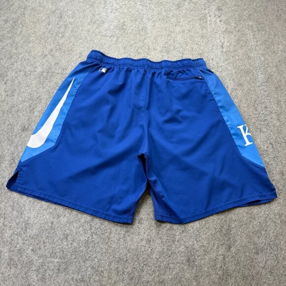 Kansas City Royals Nike Shorts Men XL Blue Training 9" DRI-FIT Authentic - Picture 11 of 16